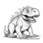 Extinct Beast: Yutyrannus Coloring Pages 3