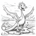 Extinct Pterodactyl Atmosphere Coloring Pages 1