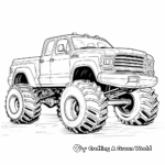 Extra Large Monster Truck Coloring Pages 1