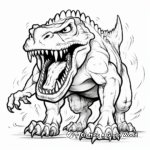 Extravagant Angry T Rex Coloring Pages For Adults 2