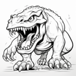 Extravagant Angry T Rex Coloring Pages For Adults 4