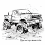Extreme All-Terrain Mud Truck Coloring Sheets 1
