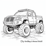 Extreme All-Terrain Mud Truck Coloring Sheets 4