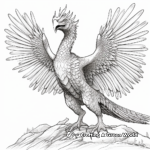 Extreme-detailed Pyroraptor Coloring Pages for Adults 1