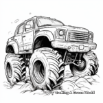 Extreme Monster Mud Truck Coloring Pages 1