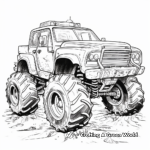 Extreme Monster Mud Truck Coloring Pages 4