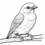 Eye-catching Gila Woodpecker Coloring Pages for Adults 4