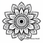 Eye-Catching Peacock Mandala Coloring Pages 3
