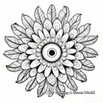 Eye-Catching Peacock Mandala Coloring Pages 4