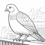 Eye-catching Rainbow Pigeon Coloring Pages 3