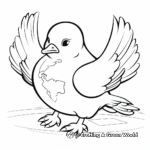 F Peace Dove Coloring Pages for International Peace Day 2
