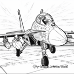 F18 Top Gun Movie-Themed Coloring Pages 1