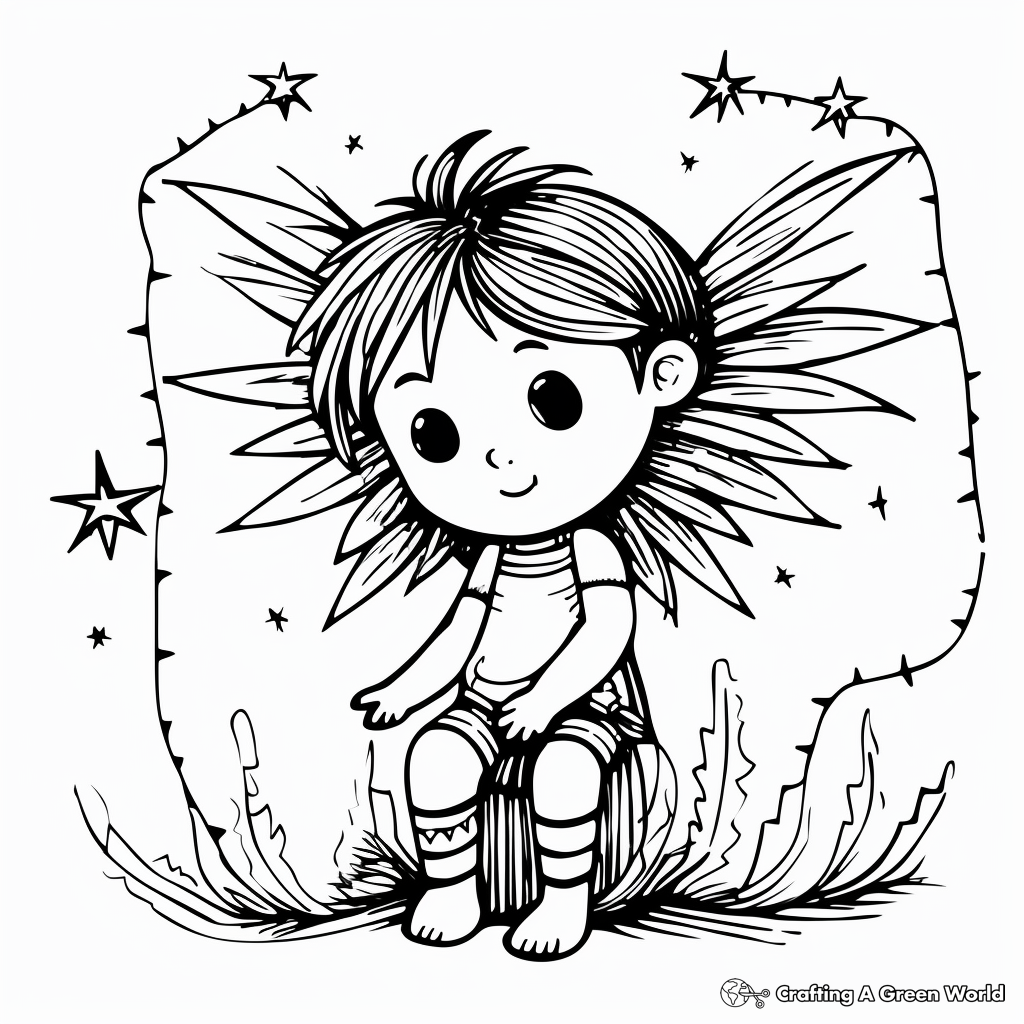 Fairy Light Coloring Sheets for Christmas 4
