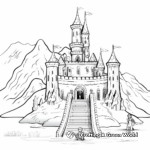 Fairy-Tale Ice Castle Coloring Pages 1