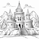 Fairy-Tale Ice Castle Coloring Pages 2