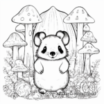Fairy-Tale Inspired Badger Coloring Pages 1