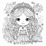 Fairy-Tale Inspired Boho Rainbow Coloring Sheets 3