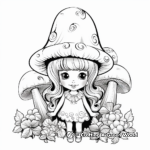 Fairy-Tale Inspired Mushroom Coloring Pages 1