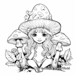 Fairy-Tale Inspired Mushroom Coloring Pages 3