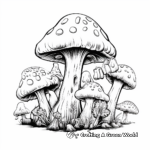 Fairy-Tale Inspired Mushroom Coloring Pages 4