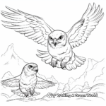 Falcons in Action: Captivating Action Scene Coloring Pages 1
