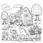 Fall Fairy Tale Coloring Pages for Adults 1