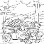 Fall Fruits Harvest Coloring Pages 3