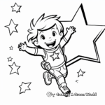 Falling Star in Outer Space Coloring Sheet 3