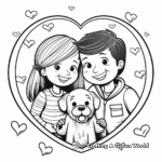 Family Love Coloring Pages: Parents, Children, and Pets 4