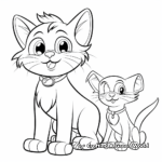 Famous Cartoon Cat and Mouse Duo Coloring Pages 3