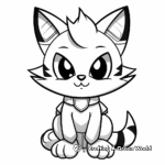 Famous Characters: Super Mario Cat Bee Power-Up Coloring Pages 1