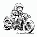 Páginas para colorear de motocicletas de películas famosas 1
