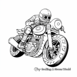 Páginas para colorear de motocicletas de películas famosas 2