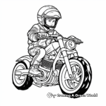 Páginas para colorear de motocicletas de películas famosas 3