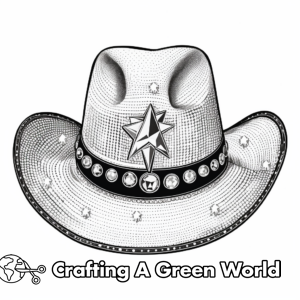 Cowboy Hat Coloring Pages - Free &amp; Printable!