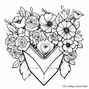 Fancy Love Letters Coloring Pages 2