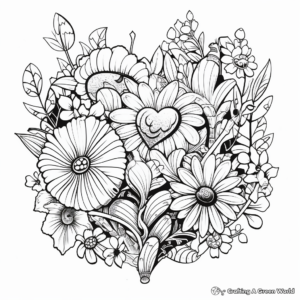 Fancy Love Letters Coloring Pages 3