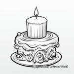 Fancy Pillar Candle Coloring Pages 4