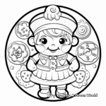 Fancy Royal Icing Cookie Coloring Pages 1