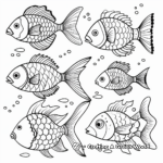 Fantastic Fish Collection Coloring Pages for Adults 2
