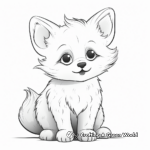 Fantasy Arctic Fox Coloring Pages for Creatives 3