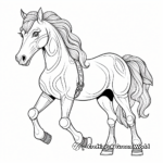 Fantasy Centaur Horse Coloring Pages 4