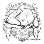 Fantasy Dreaming Bear Coloring Pages 4