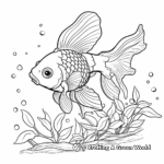 Fantasy Goldfish Coloring Pages for Adults 4