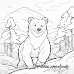 Fantasy Inspired Black Bear Coloring Pages 4