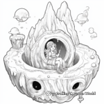 Fantasy-Inspired Geode Coloring Pages 3