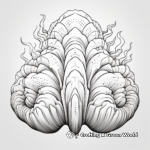 Fantasy-Inspired Mystical Clam Coloring Pages 3