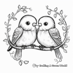 Fantasy Love Bird Coloring Pages 1