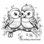 Fantasy Love Bird Coloring Pages 2