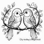 Fantasy Love Bird Coloring Pages 3